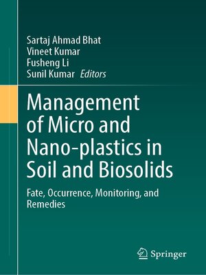 cover image of Management of Micro and Nano-plastics in Soil and Biosolids